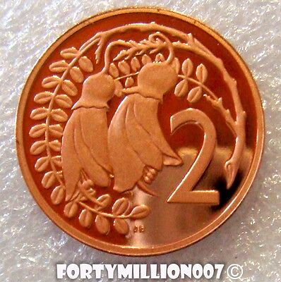 New Zealand 1978 2 Cent Proof Two Golden Kowhai Blossoms