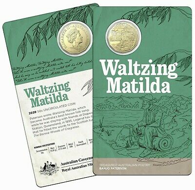 Australia 2020 50 Cent Uncirculated Banjo Paterson's - Waltzing Matilda
