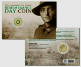 Australia 2014 $2 Remembrance Day Green Coloured Uncirculated Coin Pack