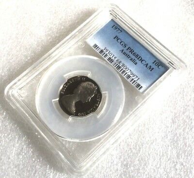 Australia 1977 10 Cent Proof PR68 DCAM PCGS Lyrebird