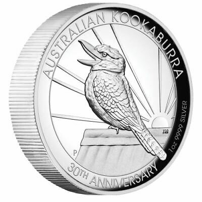 Australia 2020 $1 Laughing Kookaburra 30th Anniversary 1 Oz .9999 Silver Proof High Relief
