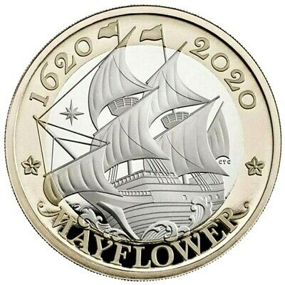 United Kingdom 2020 £2 Mayflower BU Sealed Coin Pack