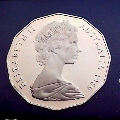 Australia 1969 50 Cent Proof Coat of Arms