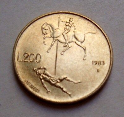 Republic of San Marino 1983 200 Lire Uncirculated