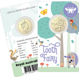 Australia 2023 $2 Tooth Fairy Coin in Card AlBr Uncirculated Coin