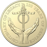 Australia 2023 $1 Centenary of Legacy Uncirculated Coin on Card