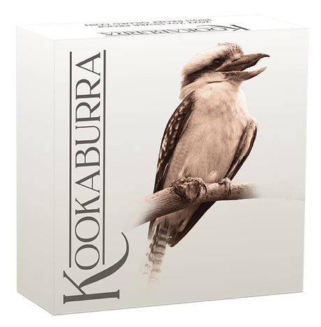 2022 $2 Australian Kookaburra 2 oz Silver High Relief Gilded Perth Mint