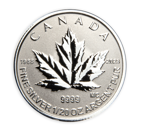 2022 Canada Silver Maple Leaf Fractional Year Set 35th Anniversary Silver Maple Leaf 5 Coins Silver $1 Reverse