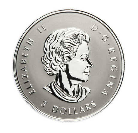 2022 Canada Silver Maple Leaf Fractional Year Set 35th Anniversary Silver Maple Leaf 5 Coins Silver $3 Obverse