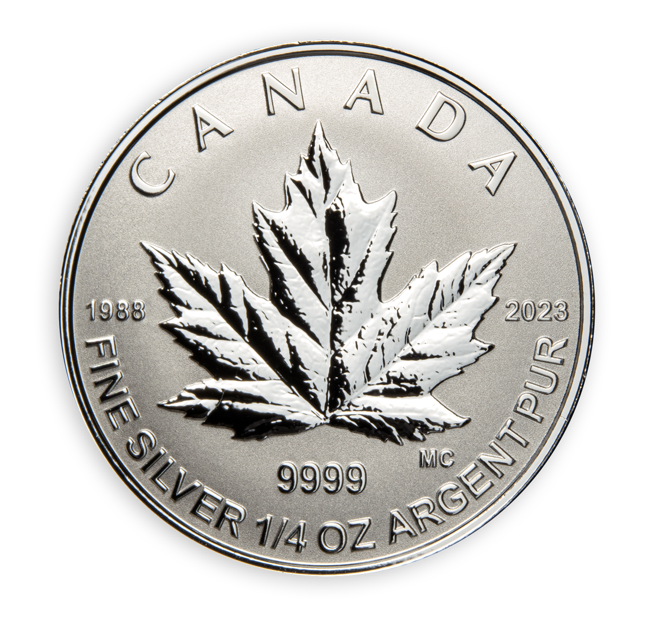 2022 Canada Silver Maple Leaf Fractional Year Set 35th Anniversary Silver Maple Leaf 5 Coins Silver $3 Reverse