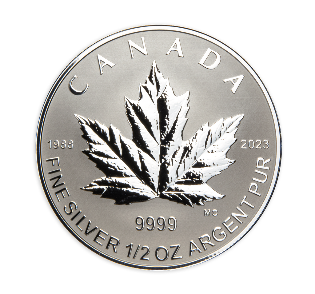 2022 Canada Silver Maple Leaf Fractional Year Set 35th Anniversary Silver Maple Leaf 5 Coins Silver Reverse $4