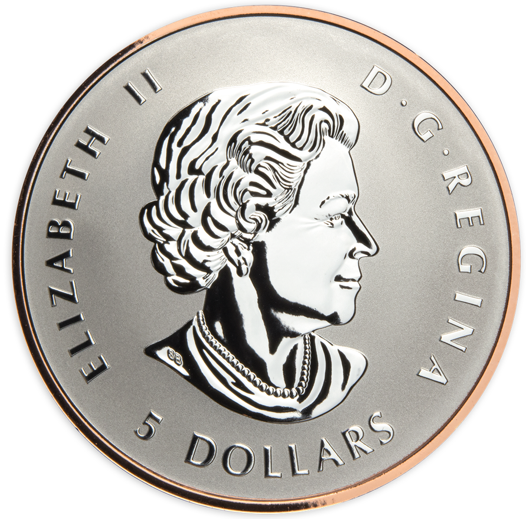 2022 Canada Silver Maple Leaf Fractional Year Set 35th Anniversary Silver Maple Leaf 5 Coins Silver $5 Obverse