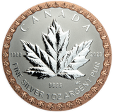2022 Canada Silver Maple Leaf Fractional Year Set 35th Anniversary Silver Maple Leaf 5 Coins Silver $5 Reverse