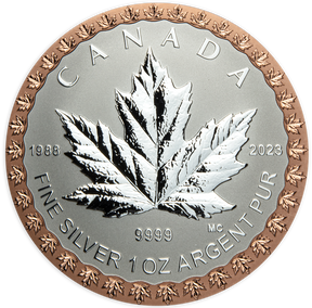 2022 Canada Silver Maple Leaf Fractional Year Set 35th Anniversary Silver Maple Leaf 5 Coins Silver $5 Reverse
