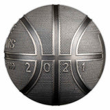 Samoa 2021 $5 Basketball-shaped Coin 1oz Silver Antiqued