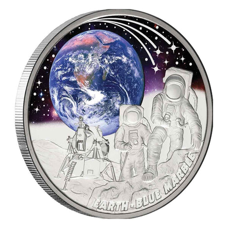Niue 2022 $1 Earth Blue Marble 1oz Silver Proof