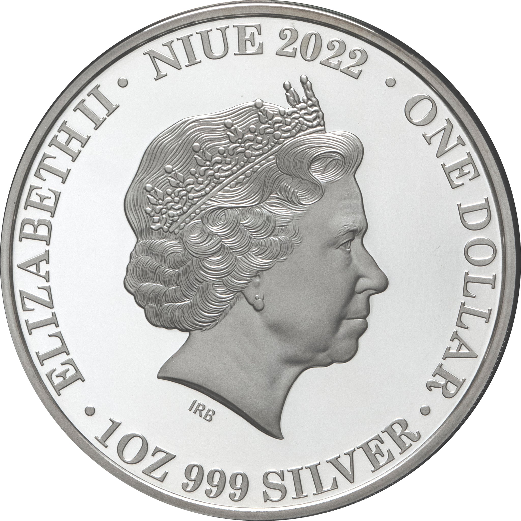 Niue 2022 $1 Lunar Year of the Tiger Coloured Silver Proof