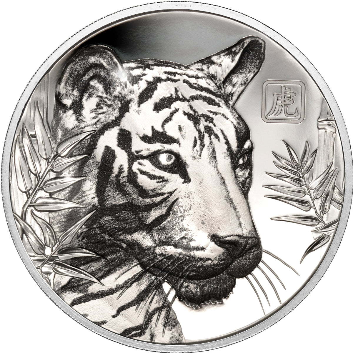 Niue 2022 $1 Lunar Year of the Tiger Coloured Silver Proof Coin