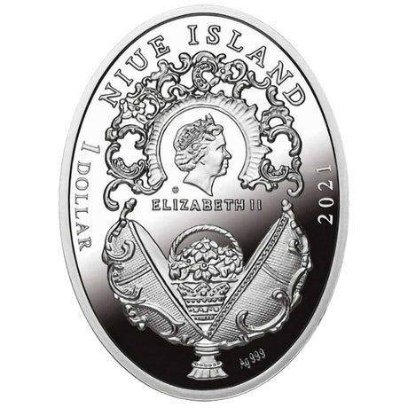 Niue 2021 $1 Memory of Azov Egg  Silver Proof Coin