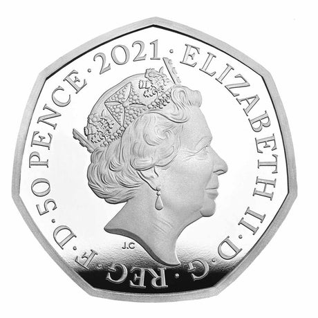 United Kingdom 2021 50p The Snowman Coloured Silver Proof Coin