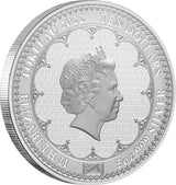 Tokelau 2022 $10 Queen Elizabeth II Platinum Jubilee 5oz .999 Silver Proof with Diamond