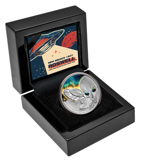 Niue 2022 $1 Roswell 1oz Silver Proof Coin