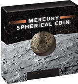 Barbados 2022 $5 Mercury Sphere 1oz Silver Antiqued Coin