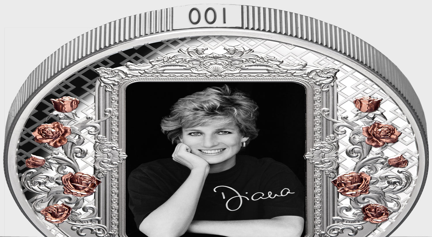 Tokelau 2022 $10 Diana Princess of Wales Rose-Gold Plated Coloured 5oz Silver Proof Reverse