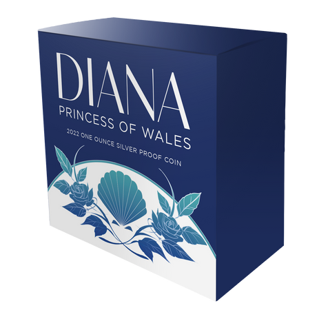 Tokelau 2022 $5 Diana Princess of Wales 1oz Silver Proof Coin