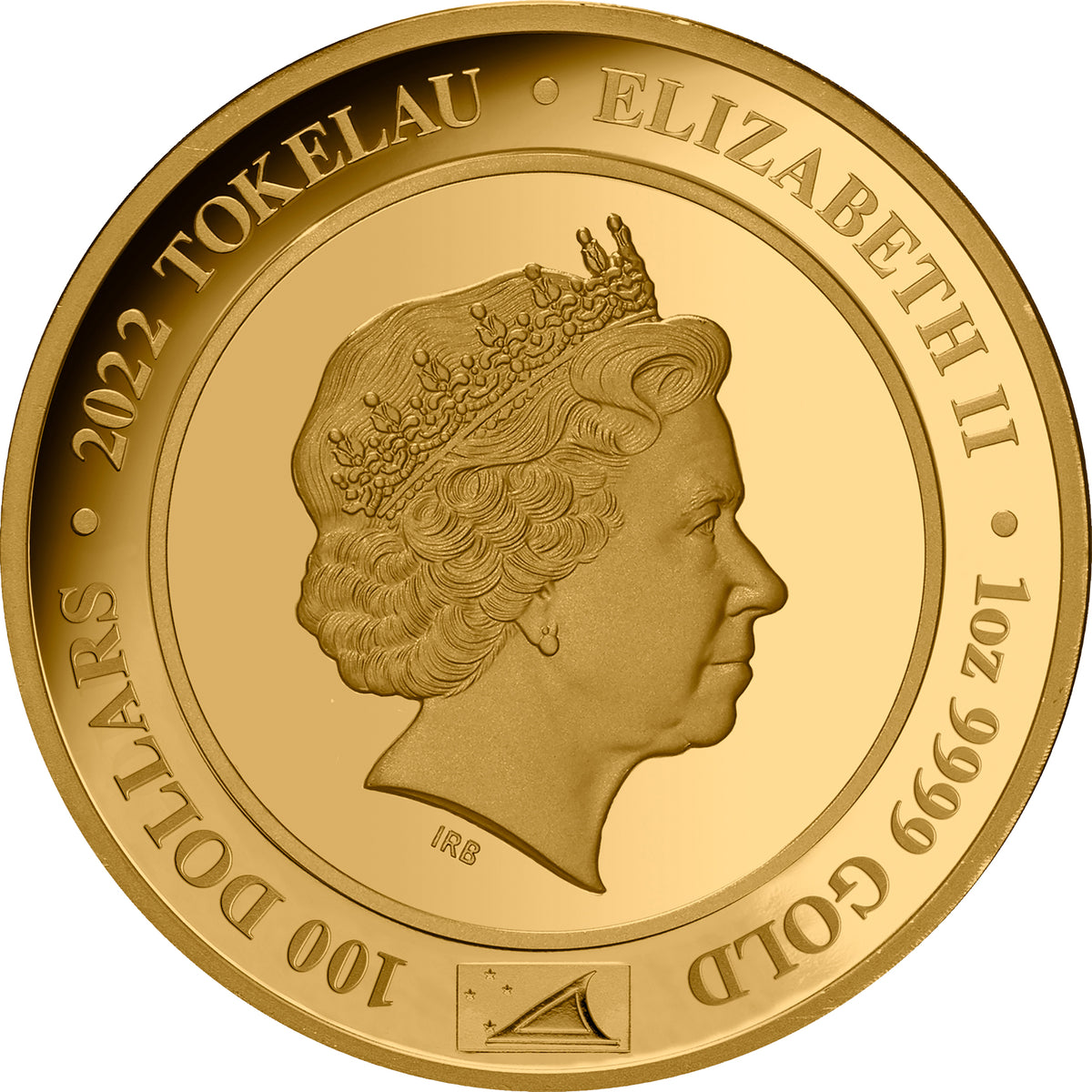 Tokelau 2022 $100 Diana Princess of Wales 1oz Gold Proof Coin