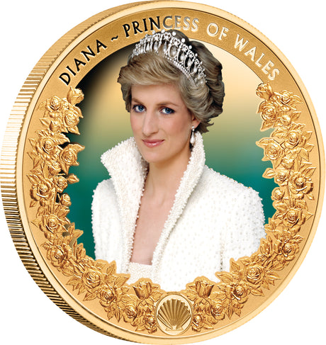 Tokelau 2022 $100 Diana Princess of Wales 1oz Gold Proof Coin