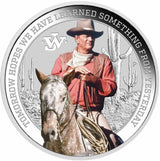 Tuvalu 2022 $1 John Wayne Coloured 1oz 99.9% Silver Proof Coin