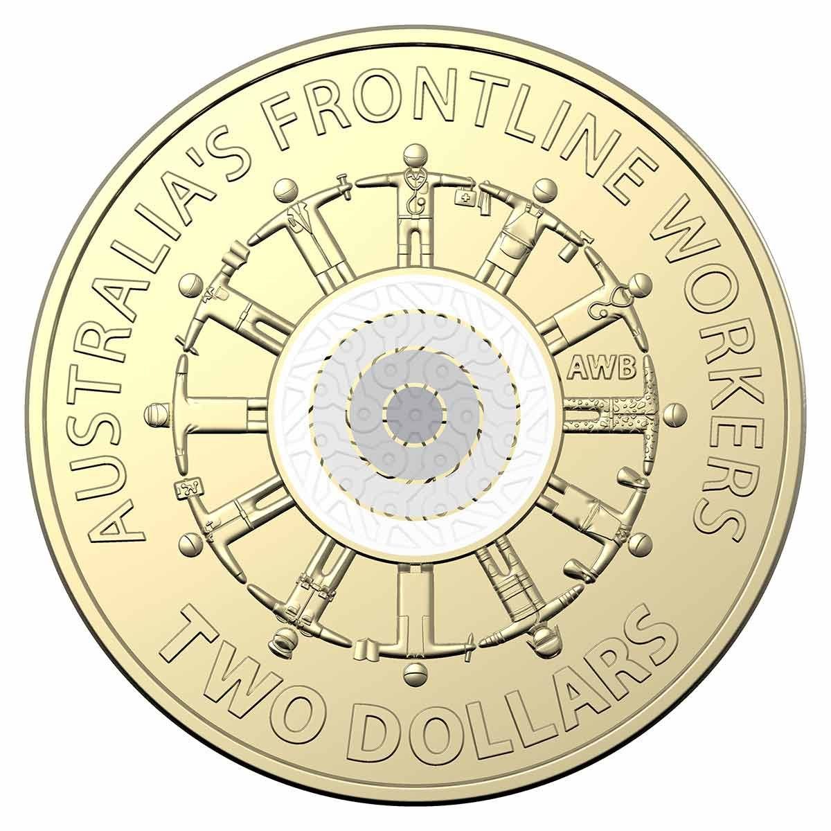 Australia 2022 $2 Frontline Workers 2022 $2 Coloured Uncirculated Coin Pack