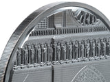 Palau 2021 $25 Notre Dame de Paris Tiffany Art 5 Oz Black Silver Proof Coin CIT Smartminting®