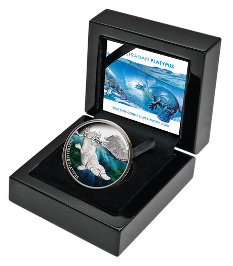 Niue 2022 $1 Platypus 1oz Coloured Silver Proof Coin