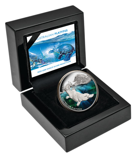 Niue 2022 $1 Platypus 1oz Coloured Silver Proof Coin