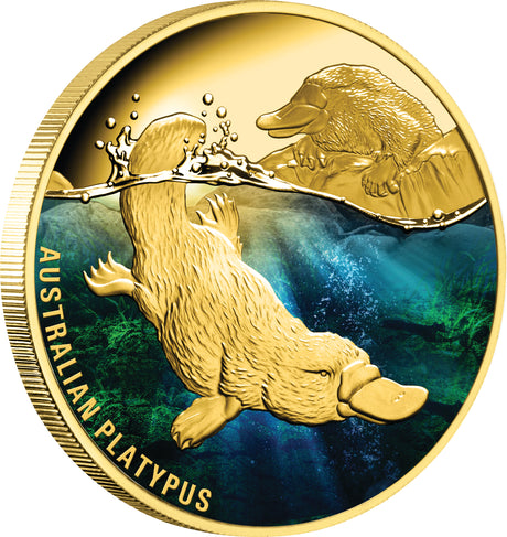 Niue 2022 $100 Platypus 1oz Gold Proof Coin Certificate Number #22