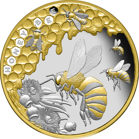 Niue 2022 $1 Honey Bee 200th Anniversary 1oz Silver Proof Coin