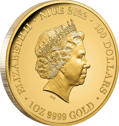 Niue 2022 $100 Earth From Above 1oz 99.99% Gold Proof Coin