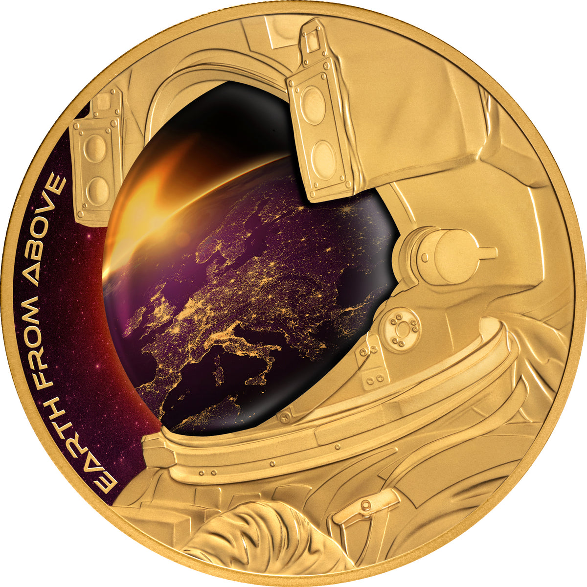 Niue 2022 $100 Earth From Above 1oz 99.99% Gold Proof Coin