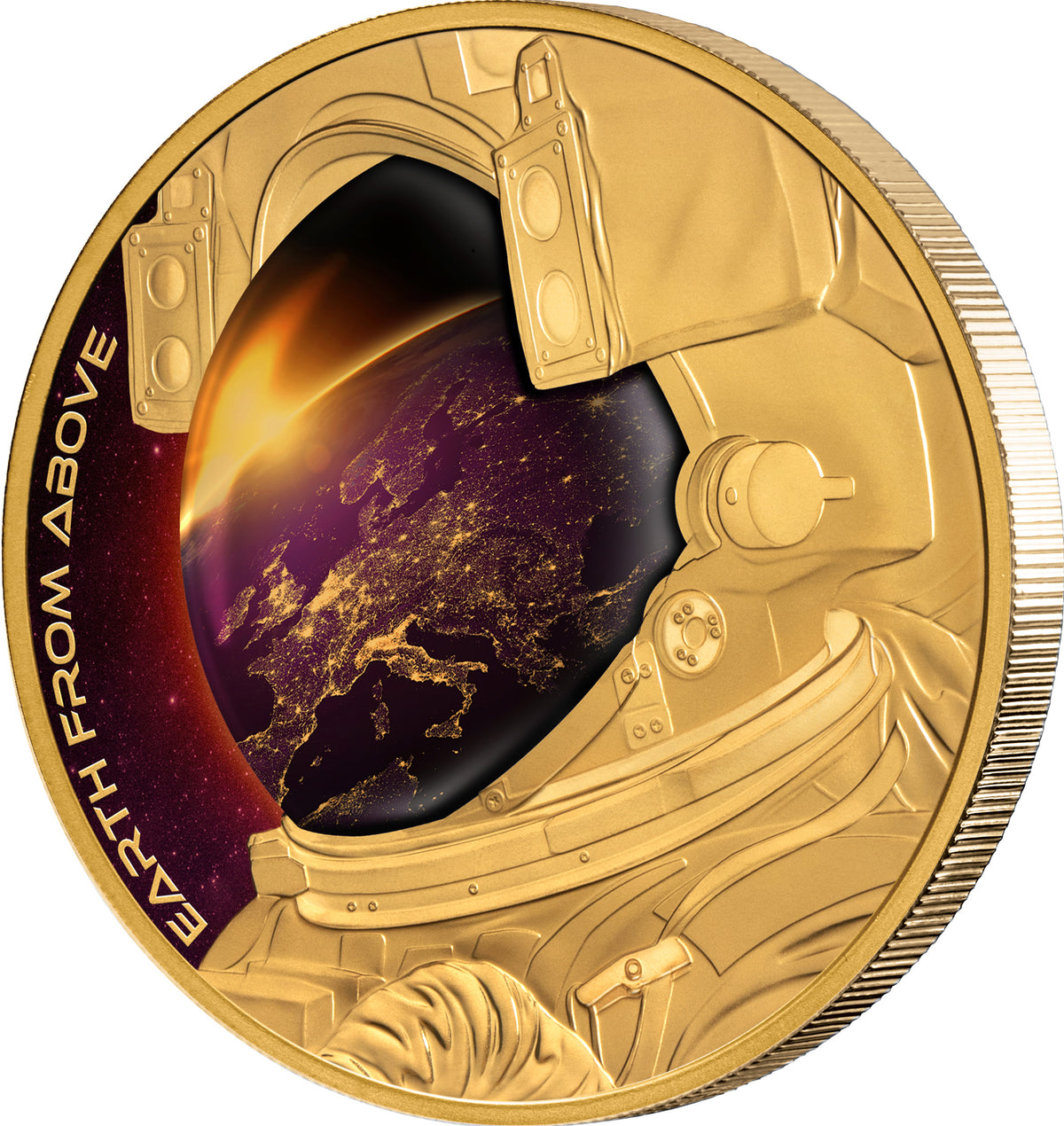 Niue 2022 $100 Earth From Above 1oz 99.99% Gold Proof Coin
