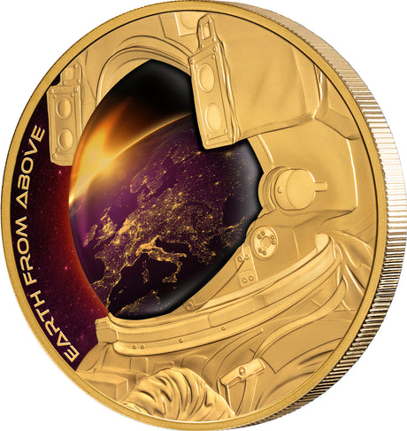 Niue 2022 $100 Earth From Above 1oz 99.99% Gold Proof Coin