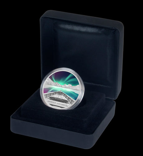 Tuvalu 2022 $1 Aurora Australis $1 1oz Silver Proof Coin Low mintage 2000 Perth Mint