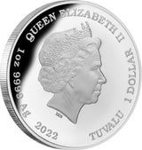 Tuvalu 2022 $1 Aurora Australis $1 1oz Silver Proof Coin Low mintage 2000 Perth Mint