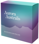 Tuvalu 2022 $1 Aurora Australis $1 1oz Silver Proof Coin Low mintage 2000 Perth Mint