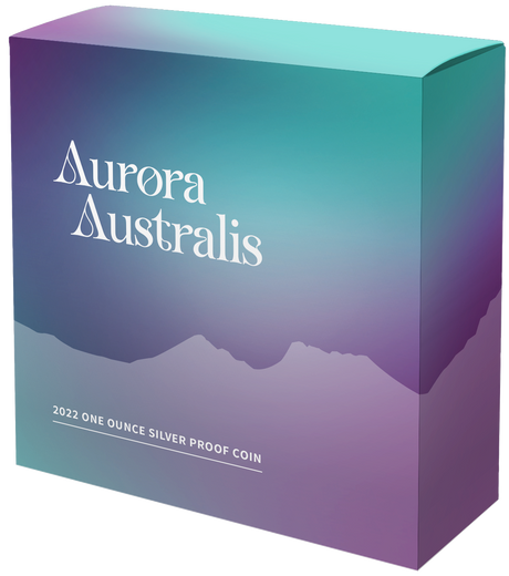 Tuvalu 2022 $1 Aurora Australis $1 1oz Silver Proof Coin Low mintage 2000 Perth Mint