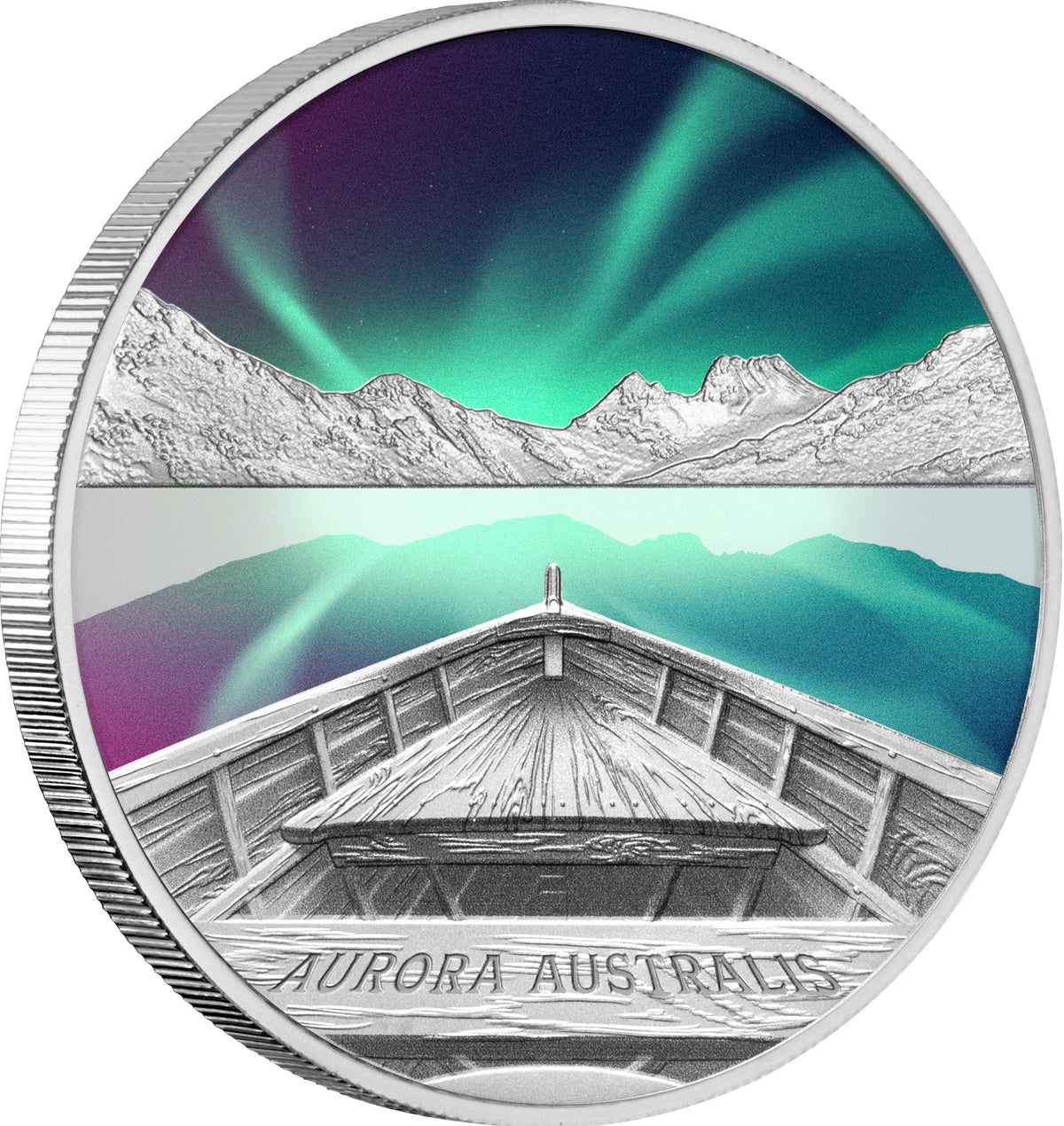 Tuvalu 2022 $1 Aurora Australis $1 1oz Silver Proof Coin Low mintage 2000 Perth Mint