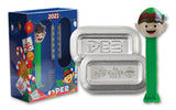 Austria 2021 PEZ® Elf Gift Set Silver Wafers & Dispenser