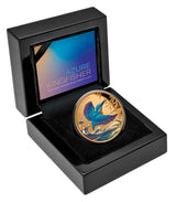 Niue 2023 $1 Azure Kingfisher Gold 1oz .9999 Coloured Proof Coin