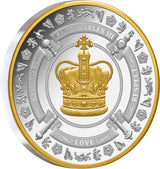 Niue 2023 $1 King Charles III Coronation Gold Plated 1oz Silver Proof Low Mint 1000